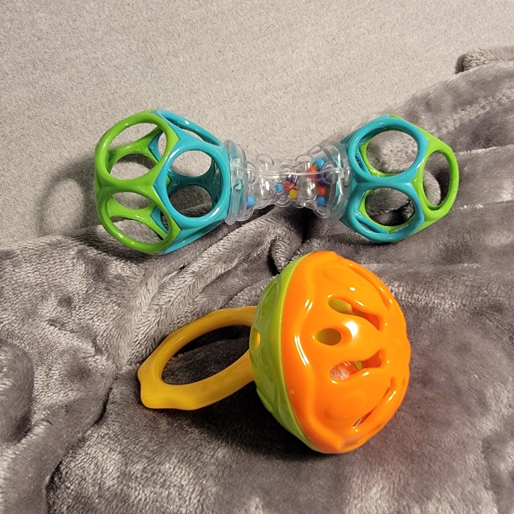 "Bundle Deal" Bright Starts Rattle Toy Set Infant Multicolor Excellent Sensory